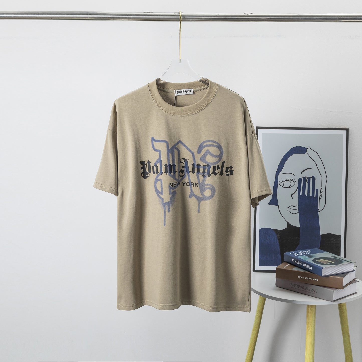 Palm Angels Monogram Spray City Designer T-shirt New York