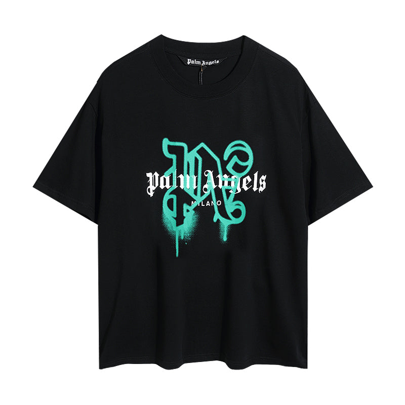 Palm Angels Monogram Spray City Designer T-shirt New York