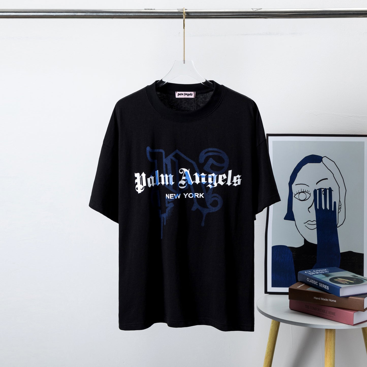 Palm Angels Monogram Spray City Designer T-shirt New York
